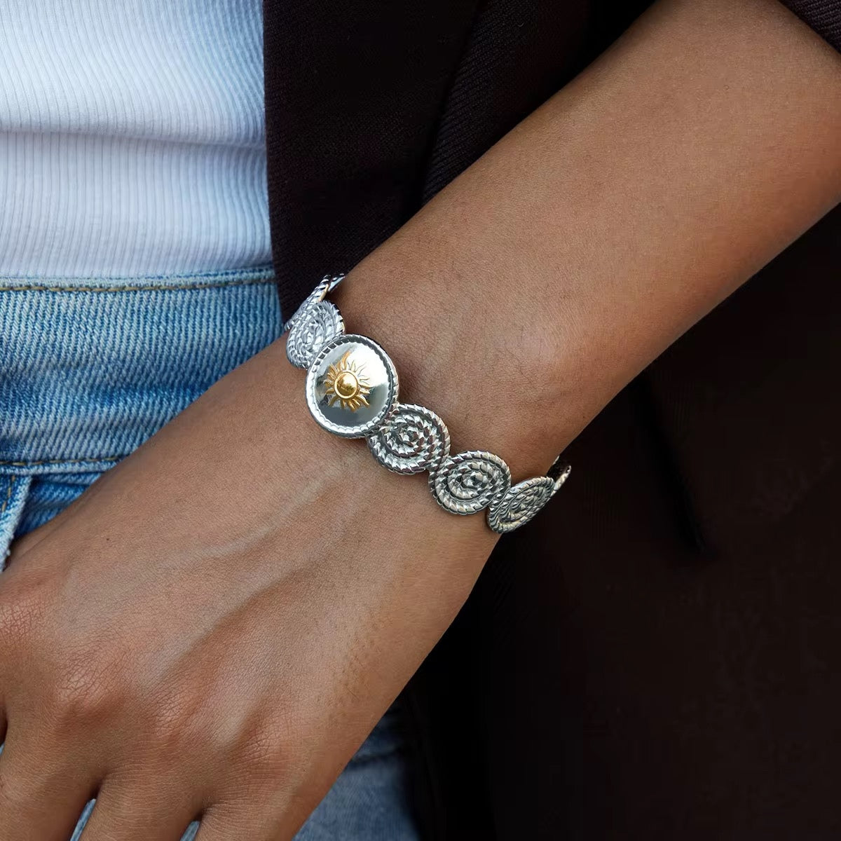 Solar Radiance Cuff Bracelet