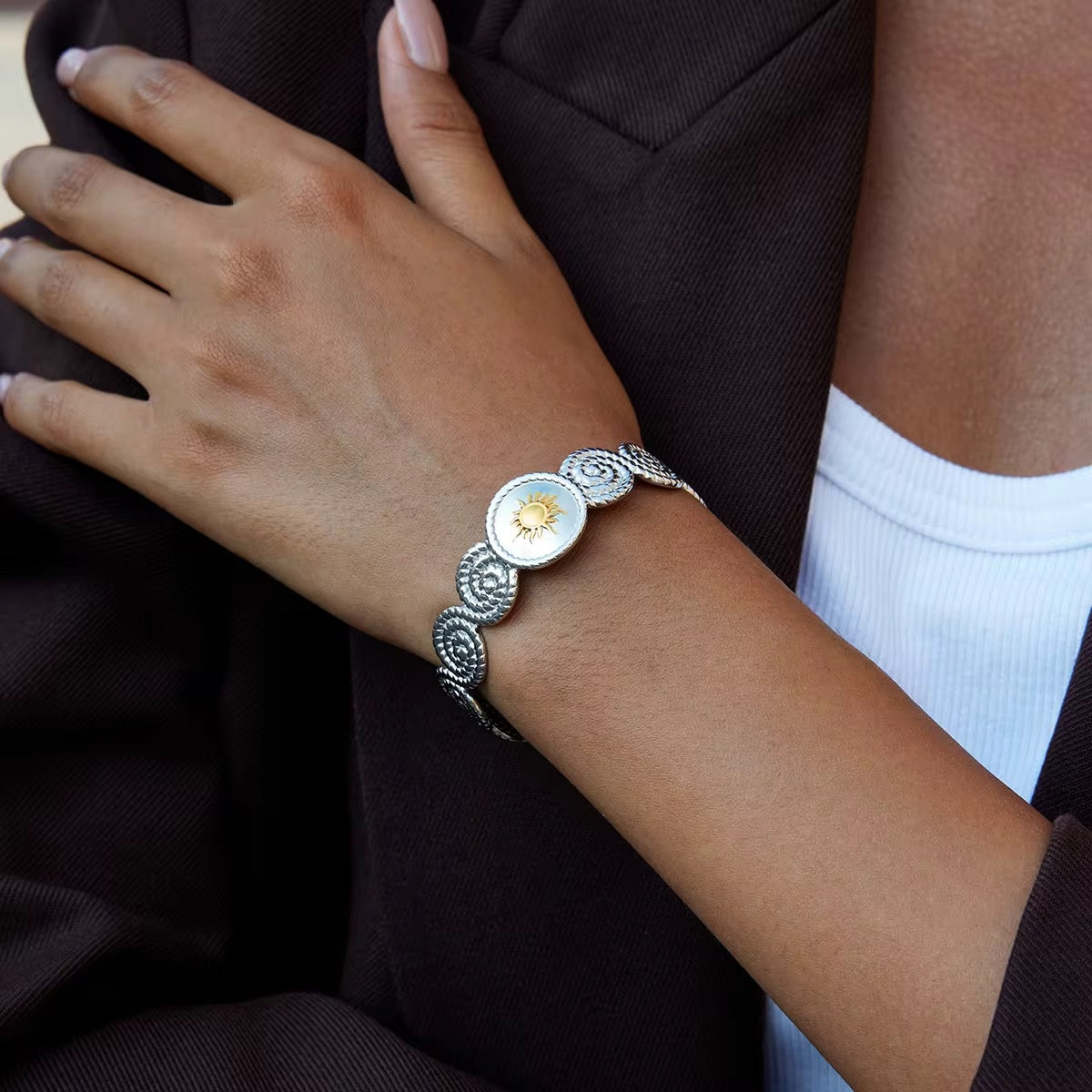 Solar Radiance Cuff Bracelet