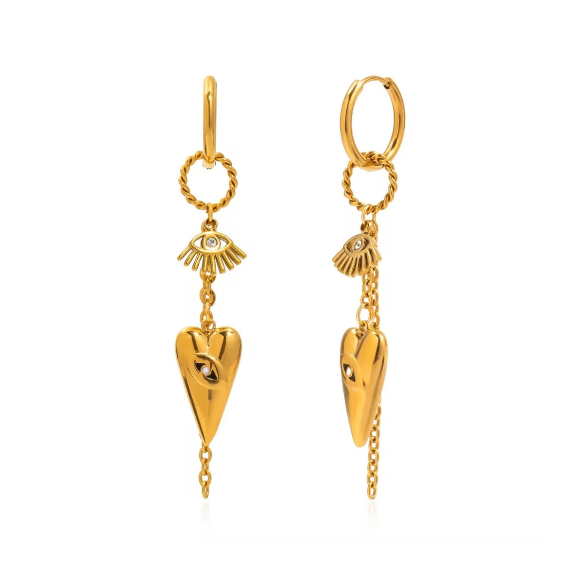 Eye of Love Dangle Earrings