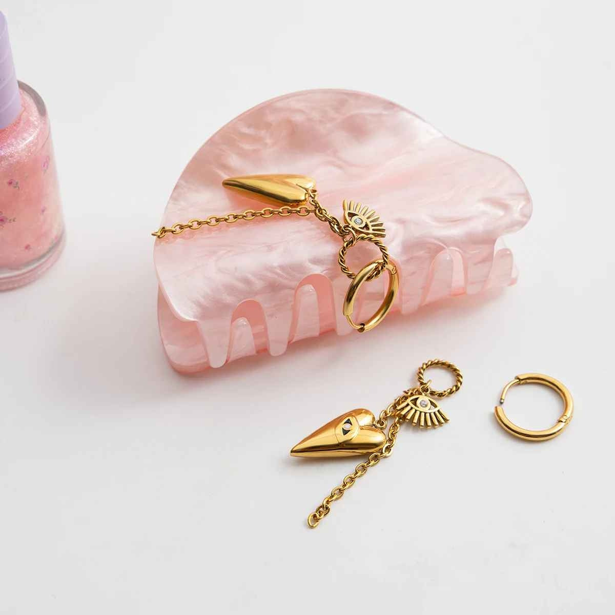 Eye of Love Dangle Earrings