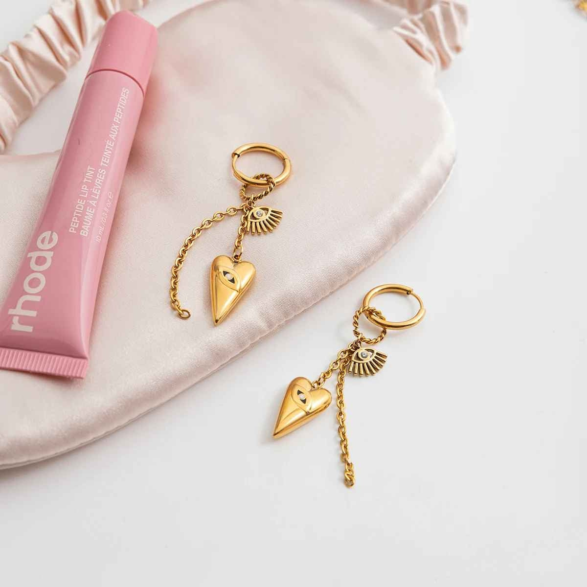 Eye of Love Dangle Earrings