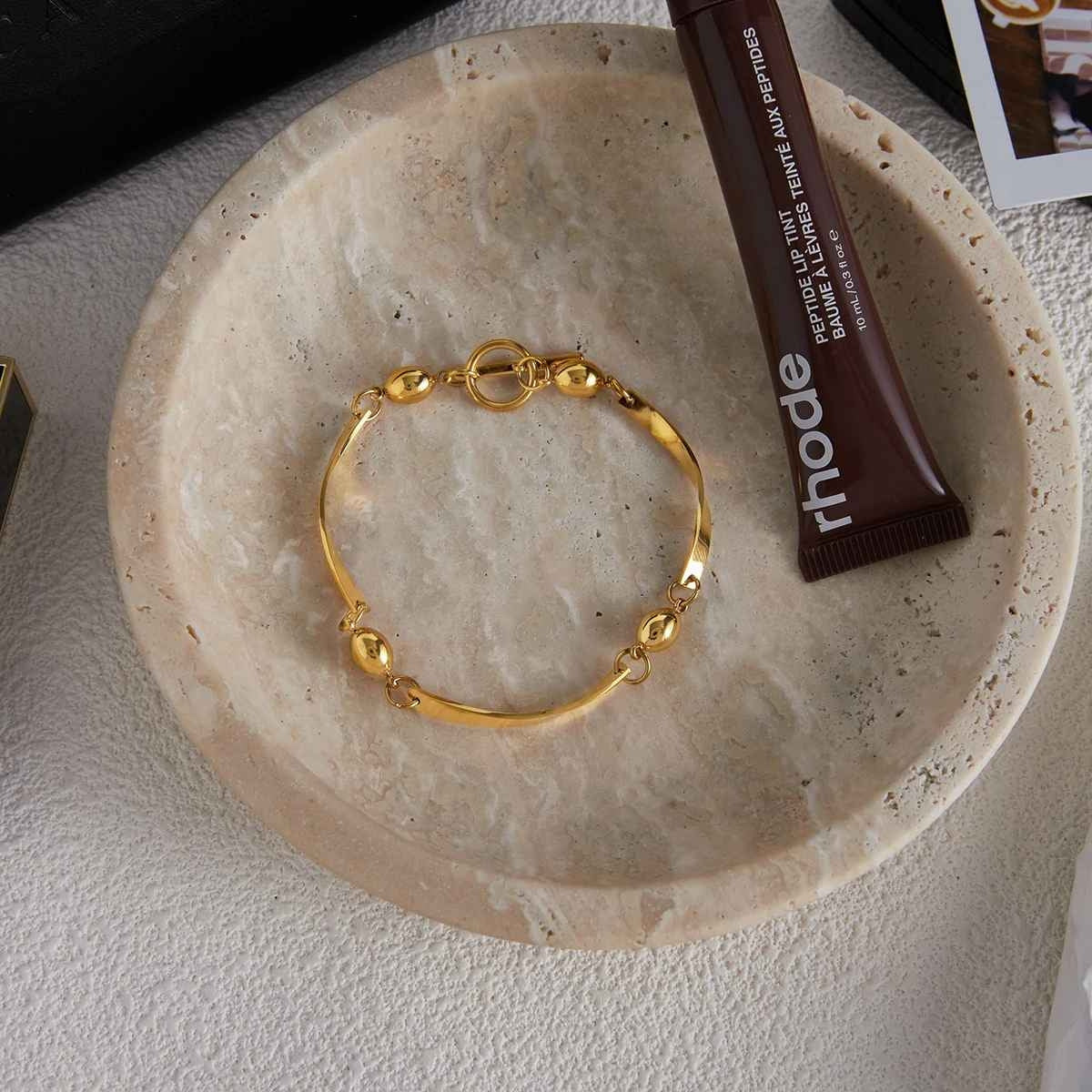 Wave Sphere Toggle Bracelet