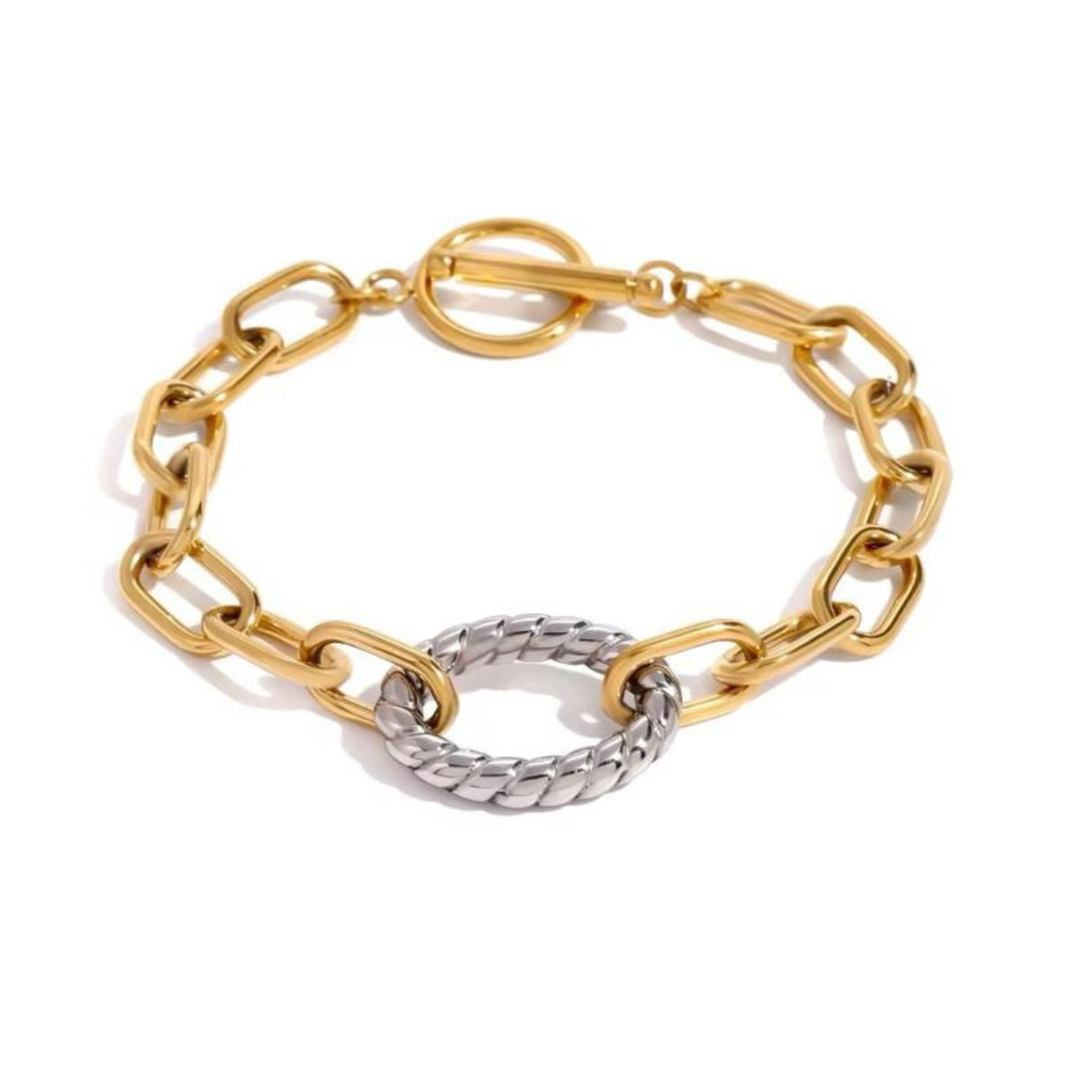 Dual Link Statement Bracelet