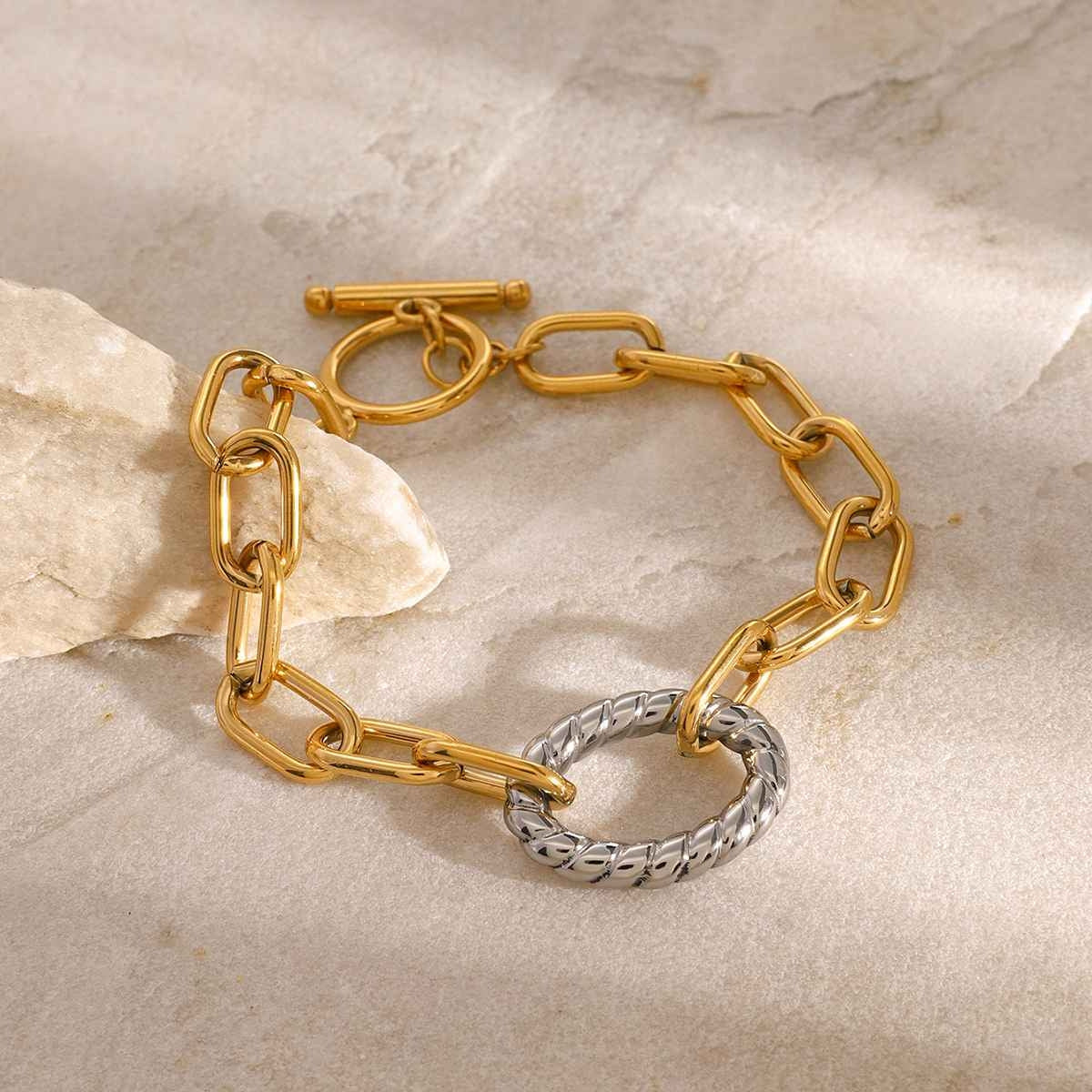 Dual Link Statement Bracelet