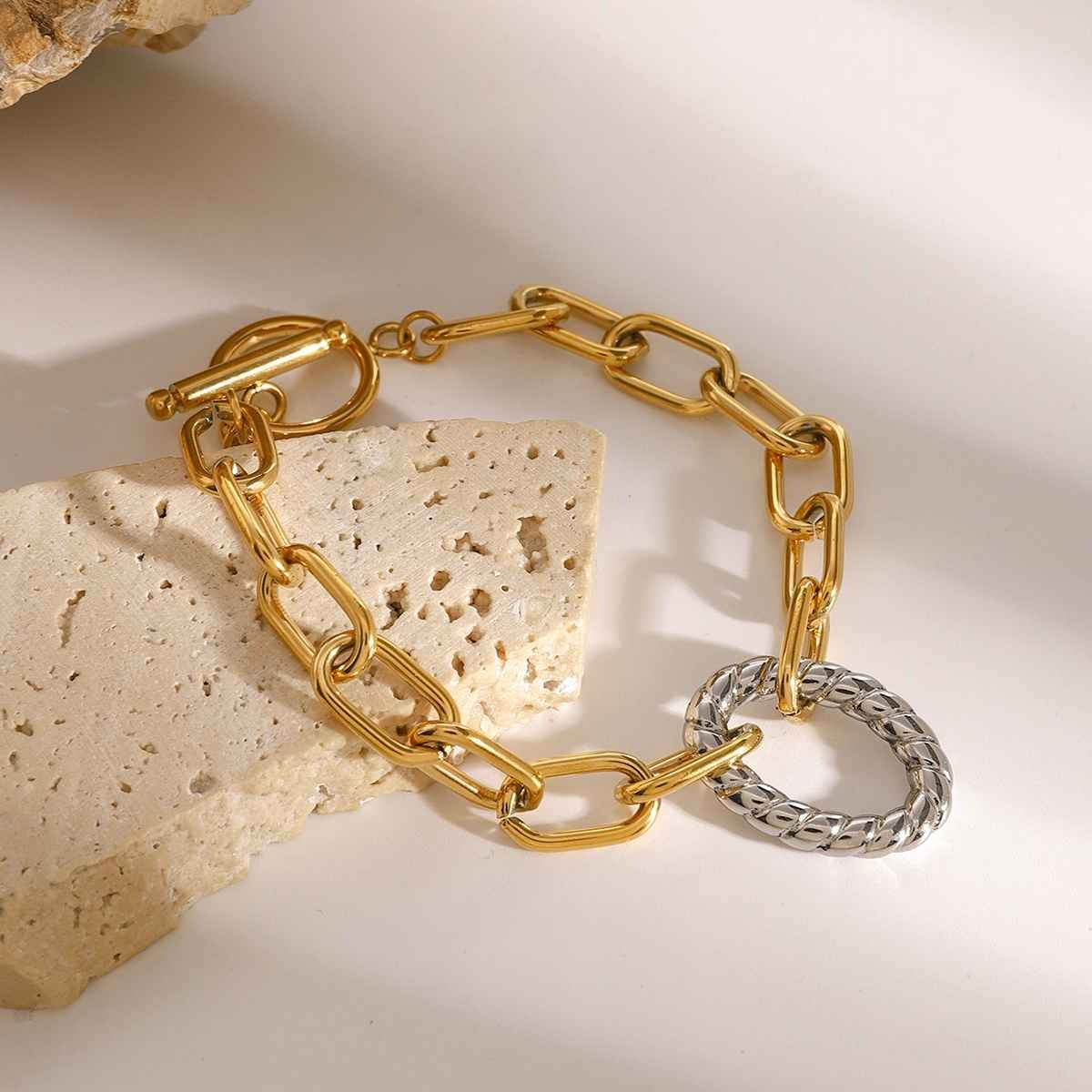 Dual Link Statement Bracelet