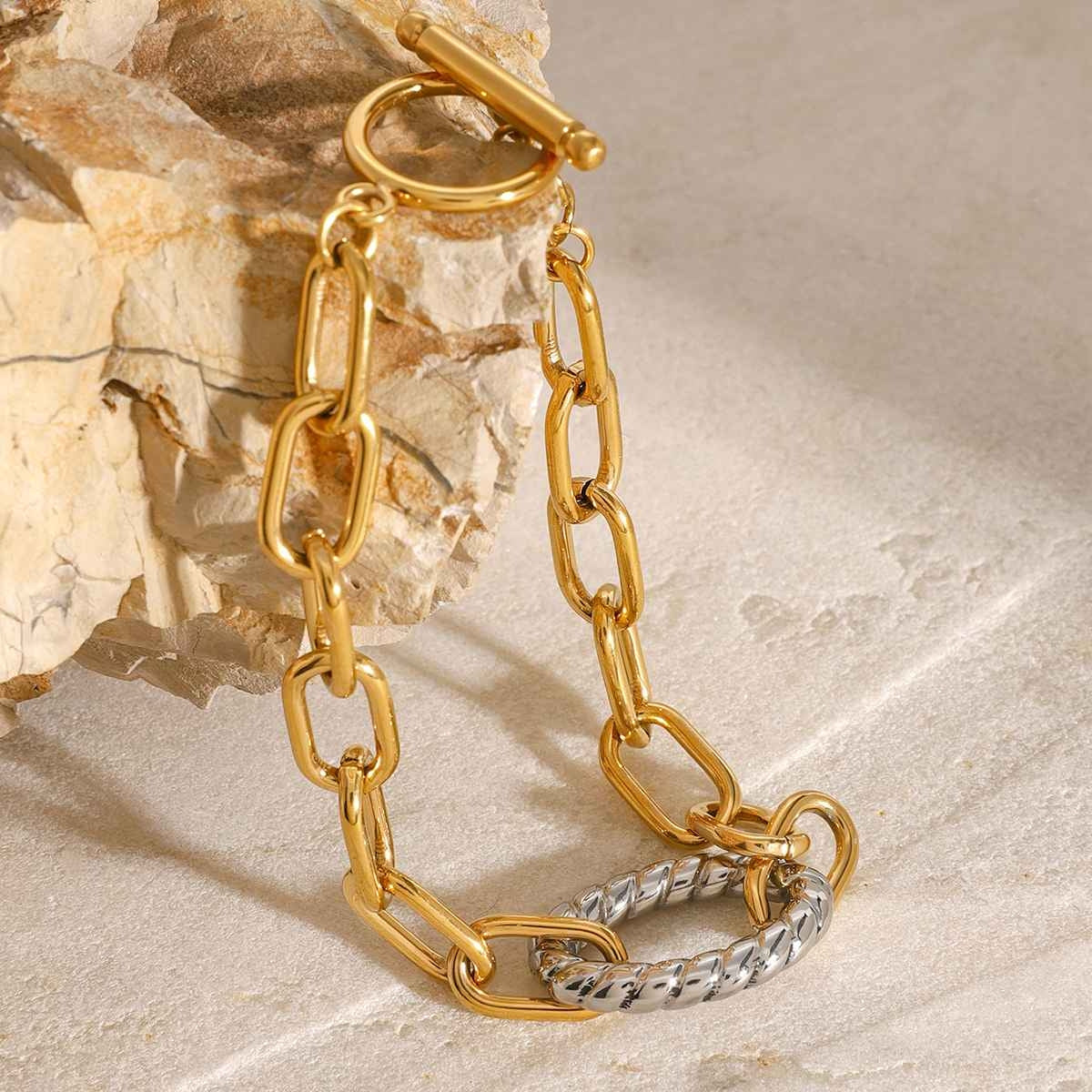 Dual Link Statement Bracelet
