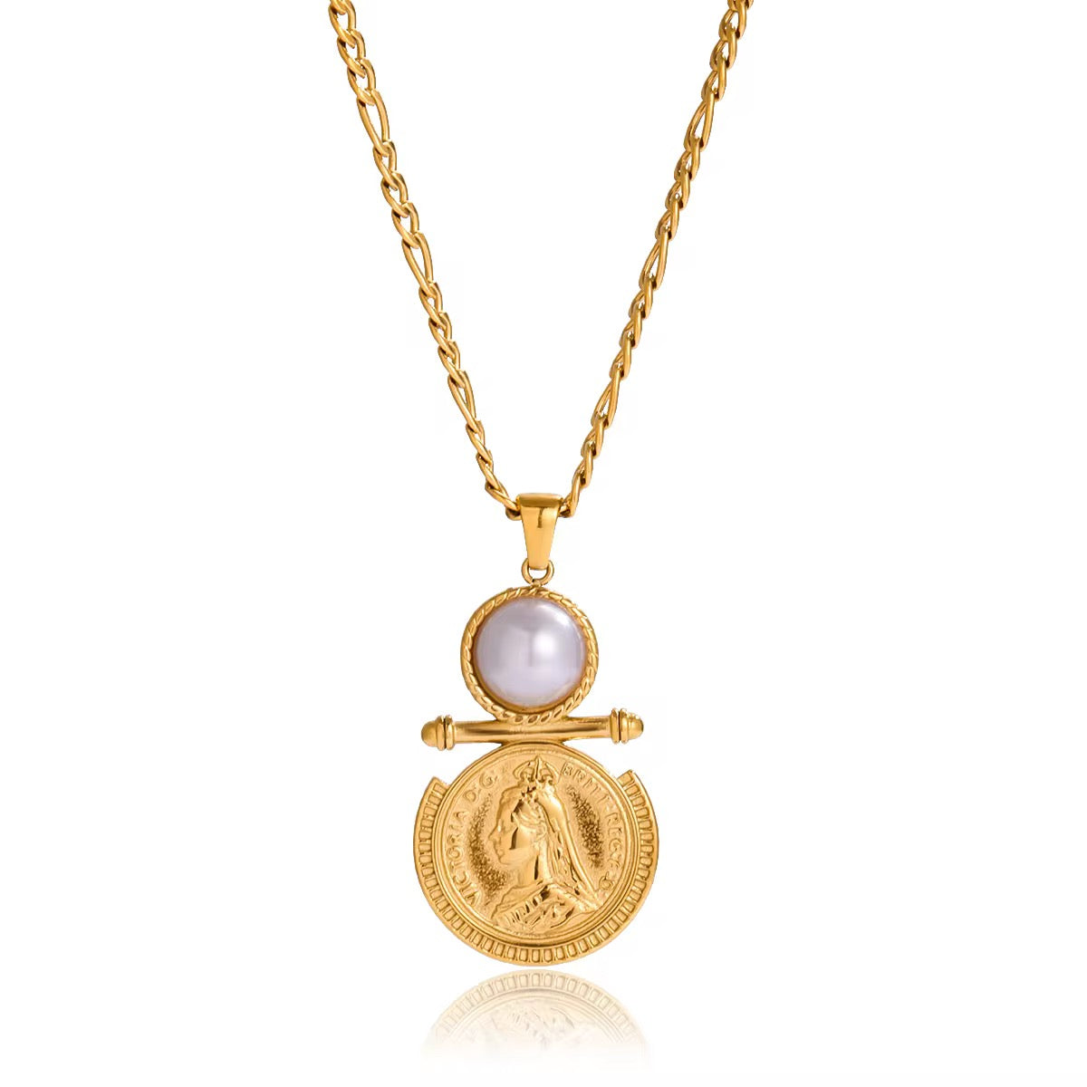 Royal Coin Pearl Necklace