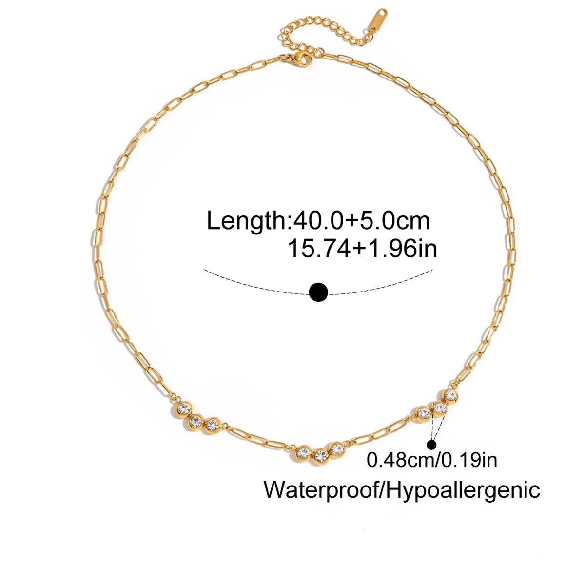 Crystal Layer Necklace Set