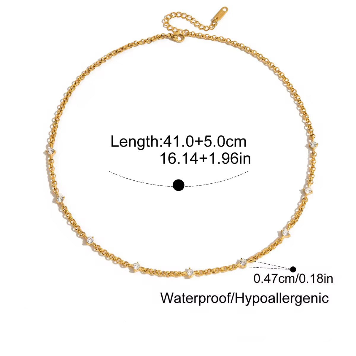 Crystal Layer Necklace Set