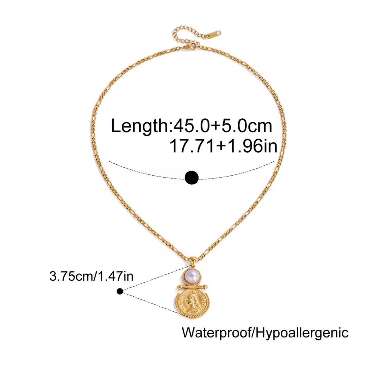 Royal Coin Pearl Necklace